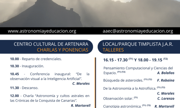 ¡No te pierdas las II Jornadas Astronómicas de Artenara!