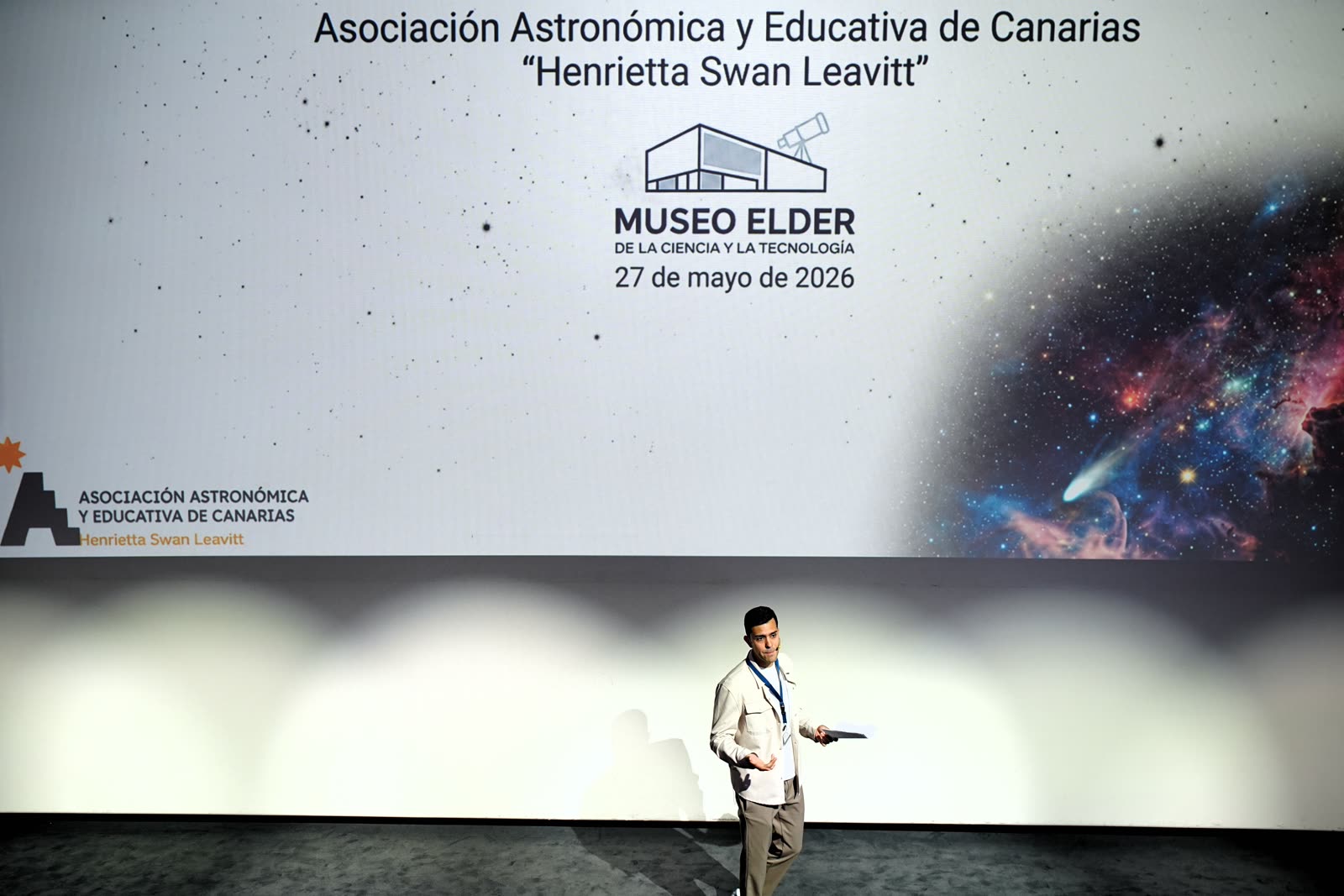 Alejandro Bolaños, maestro de ceremonias del III Evento Final AAEC-STEAM en el Museo Elder